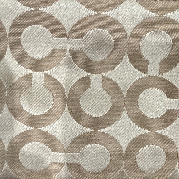 Coach Signature Brown and Tan Wristlet - Picture 8 of 9